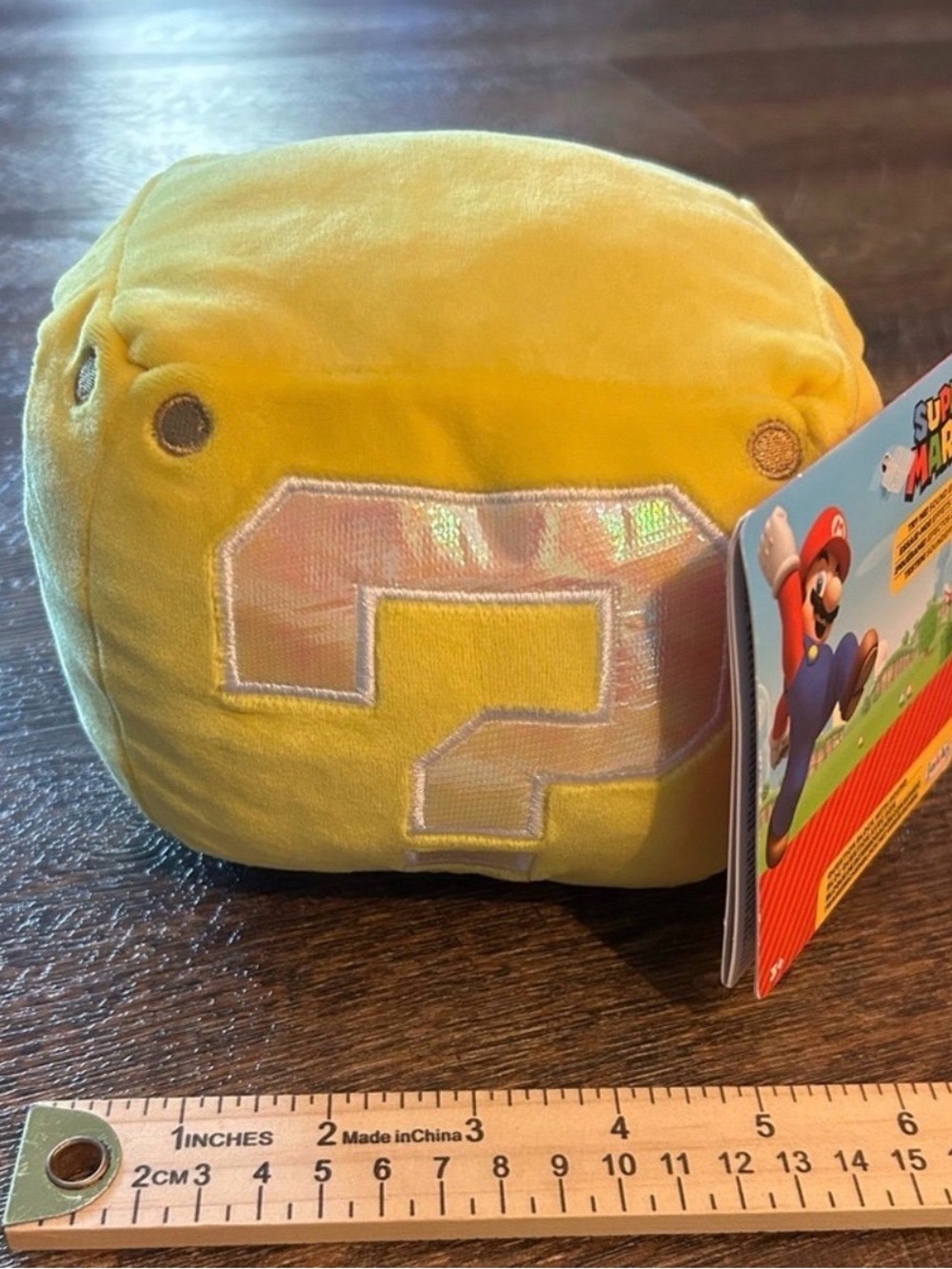 Nintendo Yellow Question Block Plush - Super Mario Soft Toy